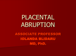 14-15. Abruption of placenta