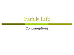 Family Life - contraceptives