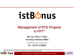 Management of RTD projects in Fp7