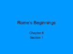 Rome`s Beginnings