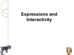 C++ expressions and interactivity