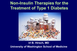 Non-Insulin Therapies for the Treatment of Type 1 Diabetes