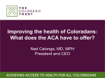 Improving the Health of Coloradans Presentation