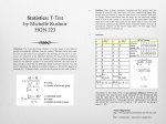 Sem 3 – F14 Michelle Kushnir T-test