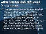 when god is silent: psalm 83:1