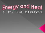 Energy and Heat