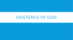 existence of God - langenfeldjoseph