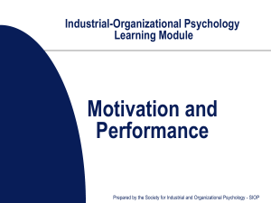 SIOP-Industrial-Organizational Psychology Learning Segment