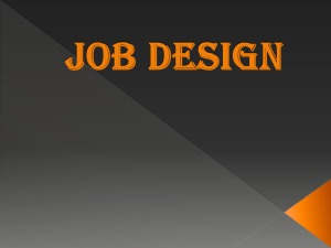 job design