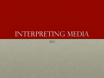 Interpreting Media