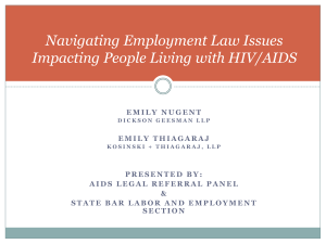 Navigating Employment Law Issues Impacting People Living with