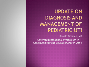 Update on managing pediatric UTI