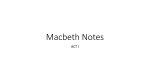 Macbeth Notes