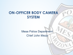 On-Officer Body Camera System