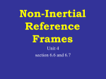 Non-Inertial Reference Frames