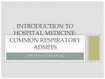 Introduction to hospital medicine: Common respiratory