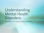 Understanding Mental Health Disorder Powerpoint