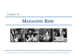 Lesson 18 - Managing Risk (PPT) - Montana Council on Economic