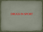 DRUGS IN SPORT