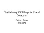 Text mining SEC Filings for Fraud Detection