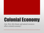 Colonial Economy