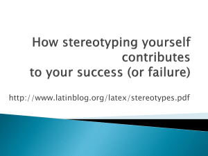 How stereotyping yourself contributes to your success