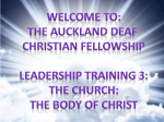 Leadership Part 3 Body of Christ