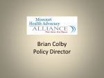 Brian Colby Policy Director - Missouri Catholic Conference