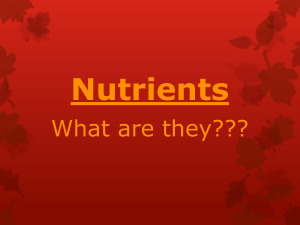 Nutrients - OnCourse