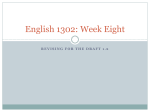 English 1302: Week Eight