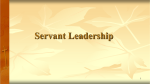 Servant Leadership - Seventh