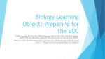 Biology Learning Object: Preparing for the EOC