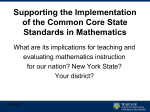 The Standards for Mathematical Practice describe the ways in which
