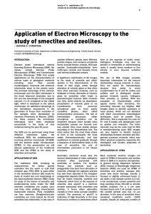 Application of Electron Microscopy to the study of smectites and