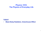Physics 1010: The Physics of Everyday Life