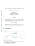 Deterministic factorization of sums and differences of powers