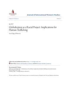 Globalization as a Racial Project: Implications for Human Trafficking