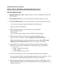 Intermolecular Forces, Bonding and Atomic Theory