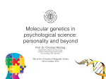Molecular genetics in psychological science: personality
