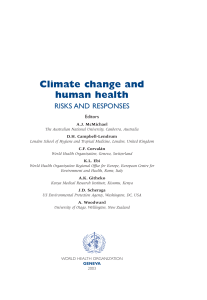 Climate change and human health