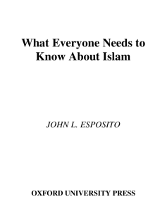 What Everyone Needs to Know About Islam
