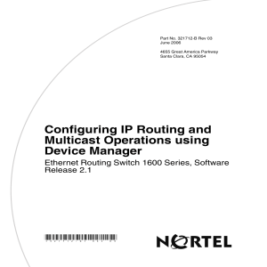 Configuring IP Routing