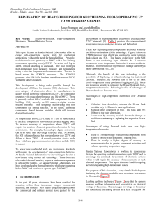 elimination of heat-shielding for geothermal tools operating up to