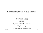 Electromagnetic Wave Theory