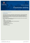 Classroom Activity - Faculty of Sciences