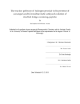 The reaction pathways of hydrogen peroxide in