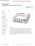 PFC FrontEndTM Power Factor Corrected AC-DC FrontEnd