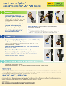 1 How to use an EpiPen® (epinephrine injection, USP) Auto