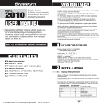 user manual - Braeburn Systems