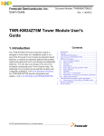 TWR-KM34Z75M Tower Module User`s Guide